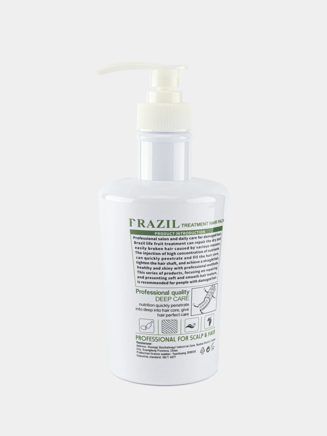 Шампунь глубокой очистки для волос Brazil Life Fruit Exceptional Nutrition Shampoo, 550 мл