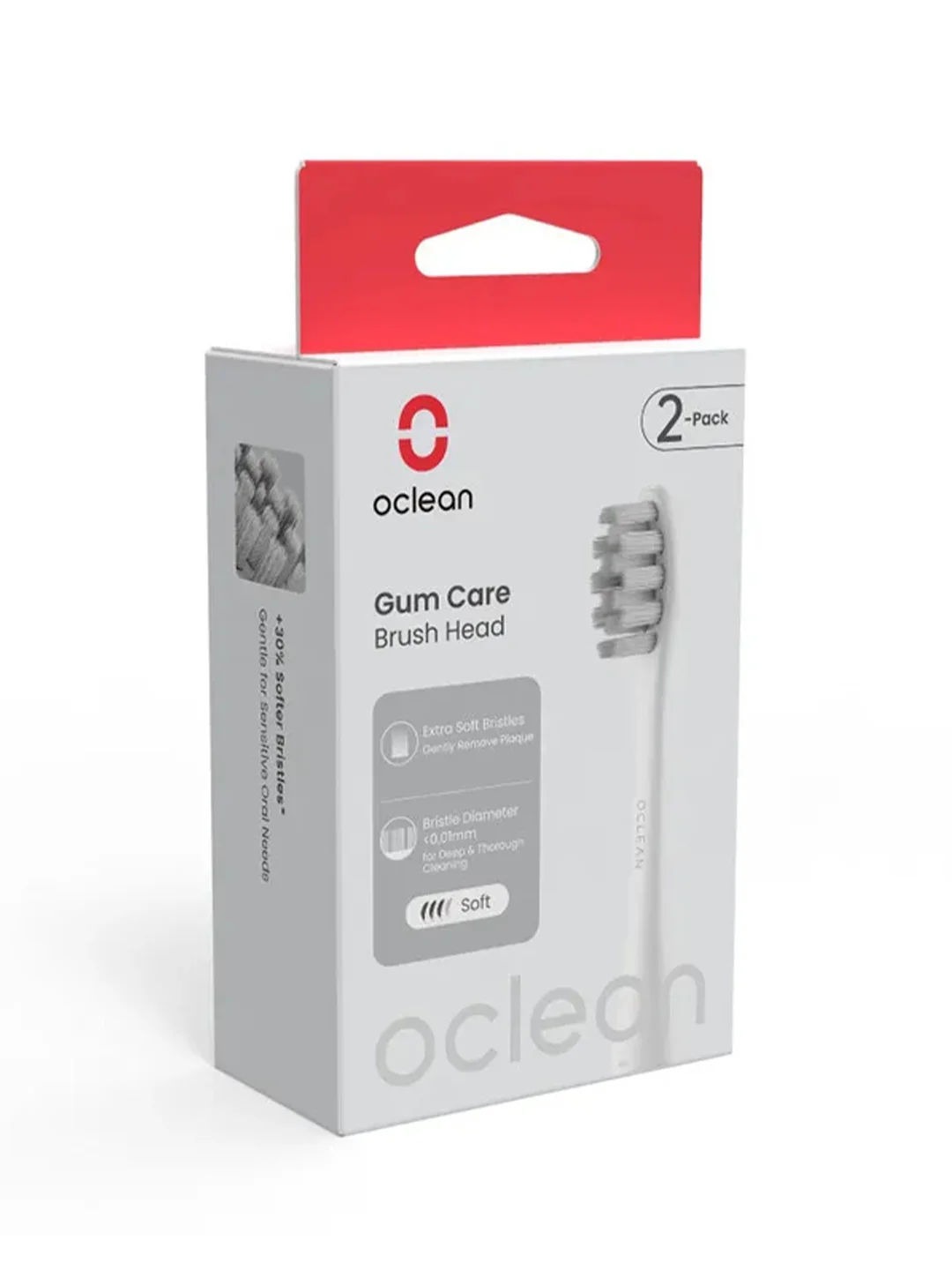 Белый комплект насадок Для чувствительных десен Oclean P1S12 W02 (2шт, Белый) (Новая упаковка)