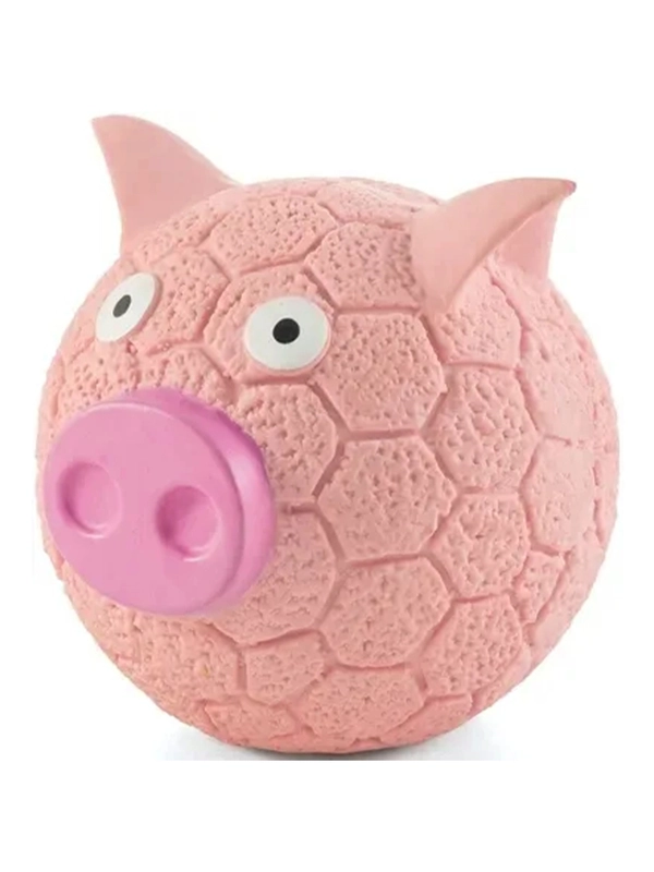 Игрушка Triol Свинка-мяч, из латекса, для собак, d-85 мм