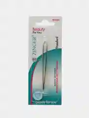 Пинцет для бровей скошенный Zinger 86053 HG, изогнутый, золотистый