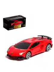 Машина металлическая LAMBORGHINI AVENTADOR LP750-4 SV, 1:64, цвет красный