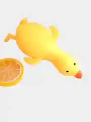 Желтый игрушка антистресс гусь, сквиш, тянучка, 16 см