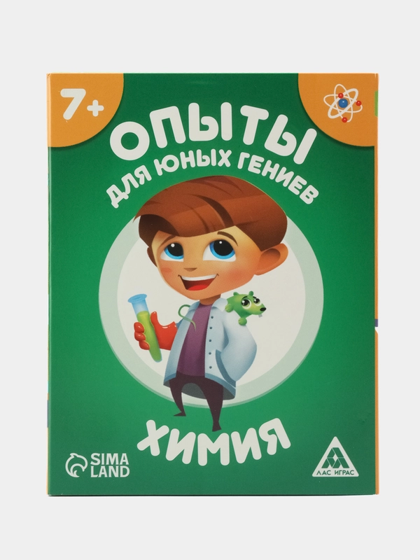 Настольная игра Опыты для юных гениев. Химия, 30 карт, 7+