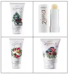 Подарочный новогодний набор "Zima" Крем для лица,крем для ног,крем для рук,бальзам для губ