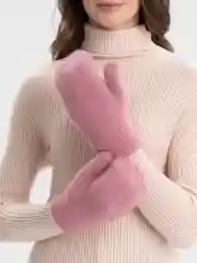 Розовый зимние варежки, шерстяные