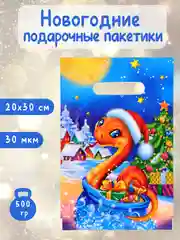Подарочные пакеты, новогодние пакетики под подарки и сладости