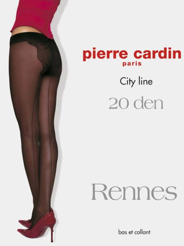 Капроновые колготки Pierre Cardin Rennes с имитацией шва сзади 40 Den vison