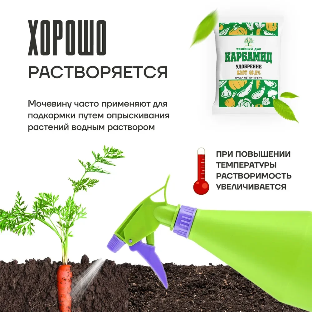 Минеральное удобрение Карбамид (мочевина) 1кг
