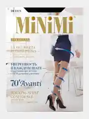 Черный капроновые колготки Minimi Avanti 70 чёрные (распределенное давление)