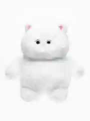 Белый мягкая игрушка "Кот-пухляш/кот пухлик/кот батон", 35 см, 45 см