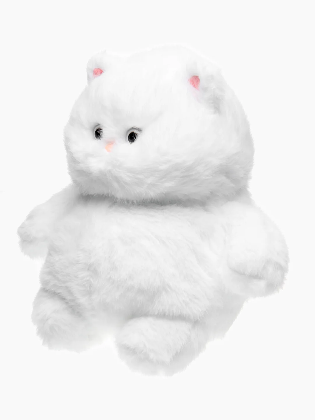 Белый мягкая игрушка "Кот-пухляш/кот пухлик/кот батон", 35 см, 45 см
