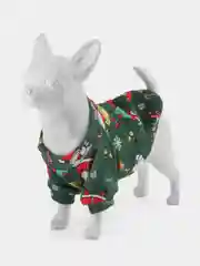 Зеленый толстовка Новогодняя для собак и кошек
