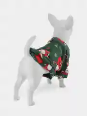 Зеленый толстовка Новогодняя для собак и кошек
