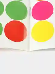 Бежевый меланж книга с наклейками "Кружочки"