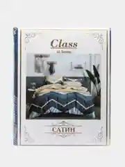 Синий постельное белье, 1,5-спальный, 2-спальное, евро