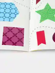 Голубой развивающая книга с наклейками