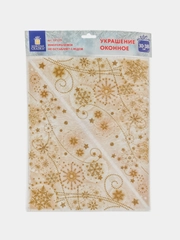 Наклейки новогодние снежинки на окна Золотая Сказка, 591229, декор для дома на новый год