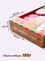 Карамельный бомбочки для ванн подарочный набор подарок на новый год маме подруге снеговик рождество