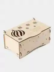 Новогодняя коробка, деревянная шкатулка с гравировкой, "С Новым годом!"