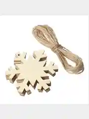 Набор деревянных елочных игрушек, заготовки, 10 штук