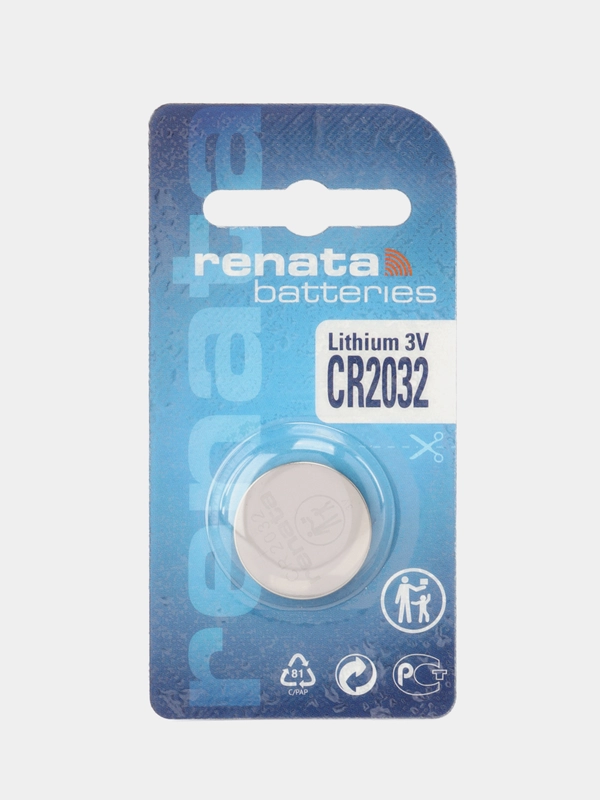 Элемент питания CR2032 RENATA 3В, литиевые, блистер 1/10 (цена за 1 эл. питания)