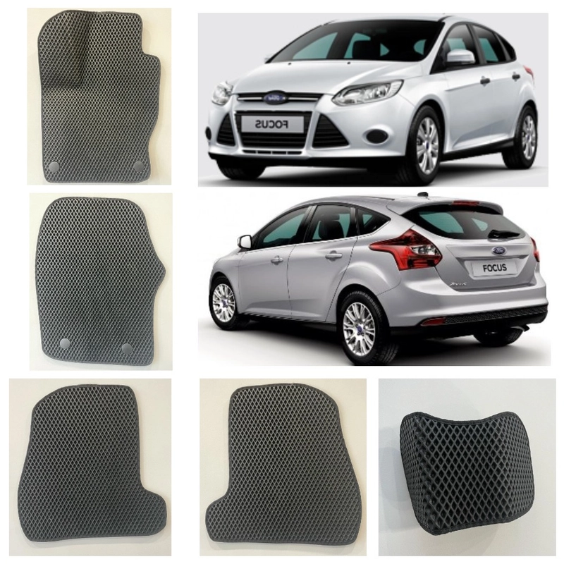 3-D Автомобильные EVA / ЭВА / ЕВА коврики в салон для FORD FOCUS 3 / ФОРД ФОКУС 3