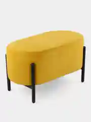 Горчичный банкетка пуф