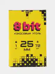 Уголь 8BIT (by. Cocoloco) 72шт/25мм кокосовый для кальяна