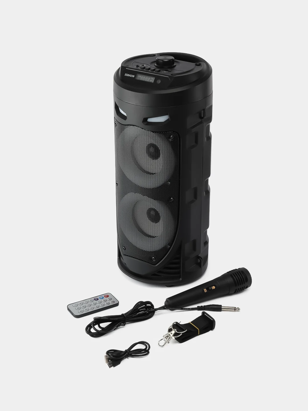 Черный колонка музыкальная, портативная колонка, колонка ZQS4239 Bluetooth, с микрофоном