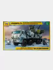 Серый сборная модель Российский зенитный ракетно-пушечный комплекс "Панцирь-С1" на базе КамАЗ