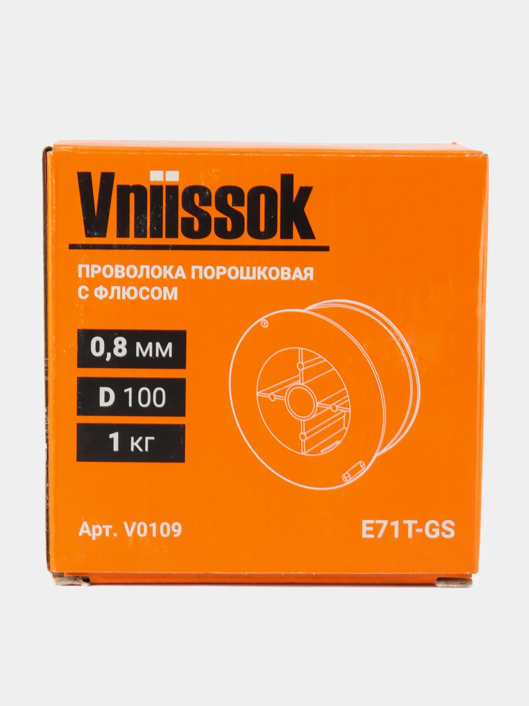 Проволока сварочная порошковая Vniissok 0,8 мм 1 кг