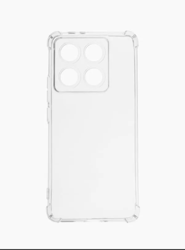 Чехол для Xiaomi 14T Pro (Сяоми 14Т Про), прозрачный, черный