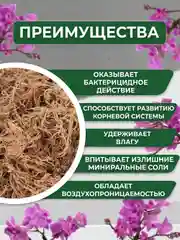 Мох для орхидей сфагнум  1.5 л мульча для цветов и комнатных растений