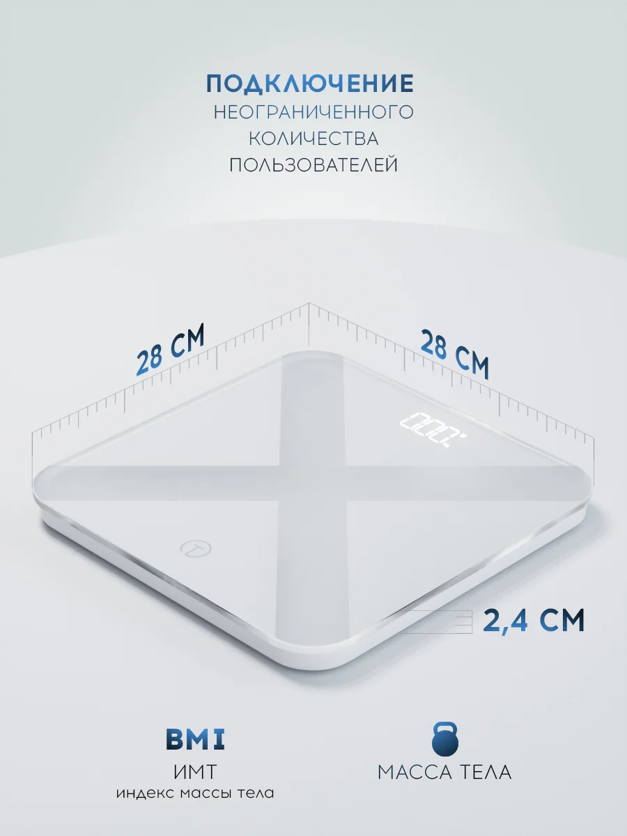 Серый весы напольные электронные Titan Electronics, умные весы стеклянные до 180 кг