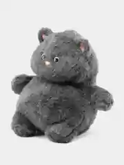 Серый мягкая игрушка "Кот-пухляш/кот пухлик/кот батон", 35 см, 45 см