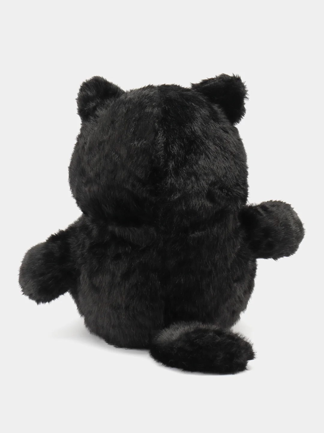 Черный мягкая игрушка "Кот-пухляш/кот пухлик/кот батон", 35 см, 45 см
