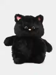 Черный мягкая игрушка "Кот-пухляш/кот пухлик/кот батон", 35 см, 45 см