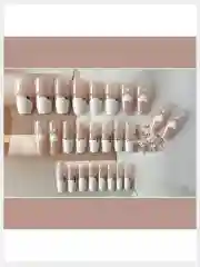 Накладные ногти с дизайном форма Балерина