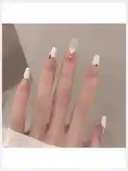Накладные ногти с дизайном форма Балерина