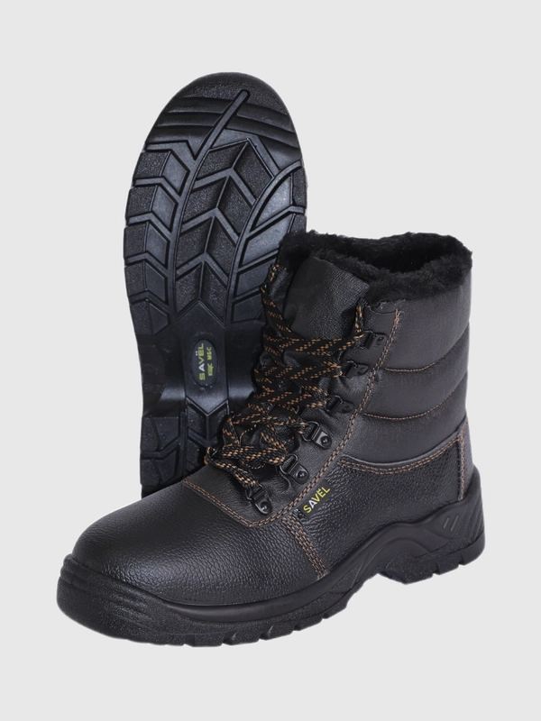Ботинки рабочие утепленные высокий берц FOOTWEAR-УНИВЕР-ЗИМА, иск. мех, ПУ