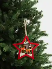 Алый деревянные новогодние игрушки на елку цшт в комплекте