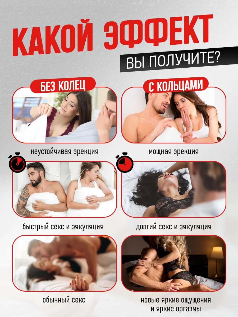 Разноцветный кольцо эрекционное для мужчин, секс игрушки, набор 5 штук