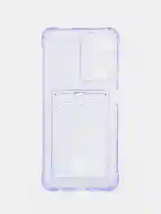 Лавандовый чехол противоударный Realme С30 C30s C31 C21 C21Y C55 с карманом для карт