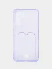 Лавандовый чехол Samsung Galaxy A52 A51 A50 A54 A12 A32 S21 Ultra S21 Plus S23 с карманом для карты