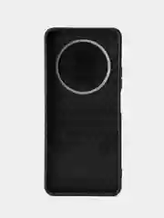 Черный чехол Xiaomi Redmi 14C 4G / Redmi A4 / Poco C75 4G Противоударный, с подставкой кольцом