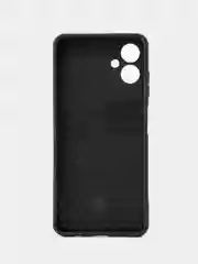 Черный чехол Samsung galaxy A06 4G Противоударный, с металлической подставкой кольцом