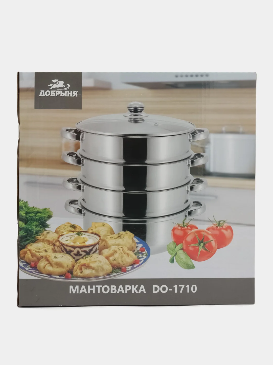 Мантоварка Добрыня DO-1710 24см 3 сетки