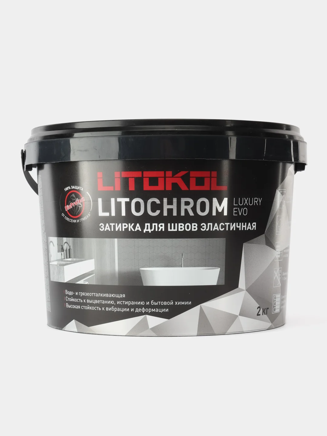 Белый затирка	litokol	litochrom LUXURY EVO LLE 100 пепельно-белый 2 кг