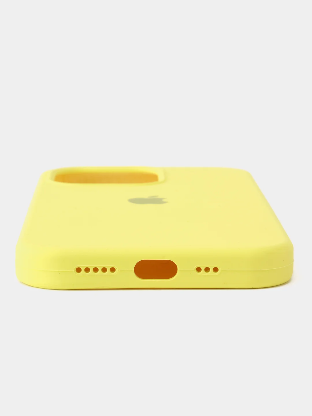 Желтый чехол для iPhone, Айфон 11, 12, 13, 14, 15, Pro, Max, Silicone Case, силиконовый