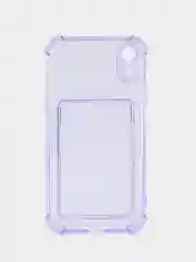 Аметистовый чехол для iPhone XR, 11, 12, 13, 14, Pro, Pro Max, 7 / 8, 7 Plus, с карманом для карт